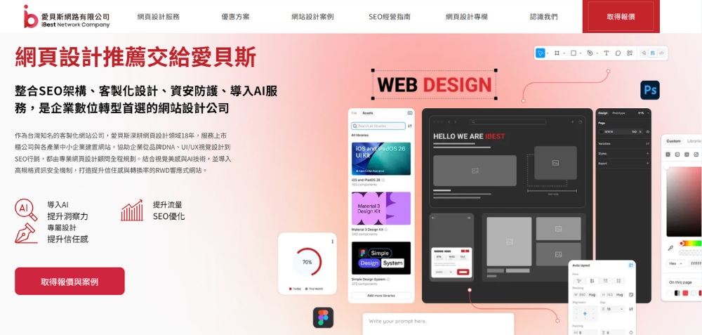 台中網站設計公司推薦：愛貝斯網路有限公司
