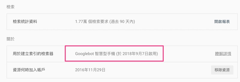 Google以行動裝置作為索引