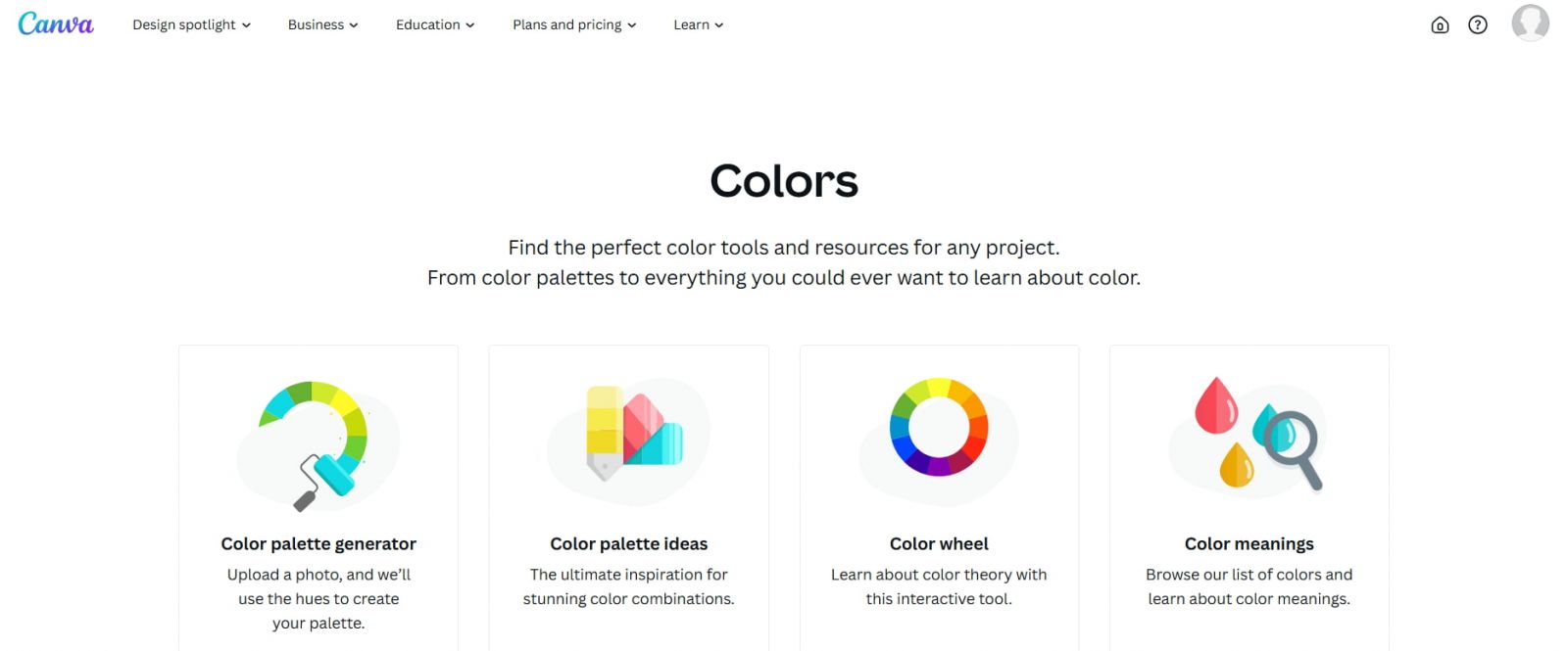 Canva Color網站配色