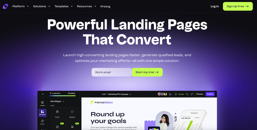 leadpages 一頁式網站設計