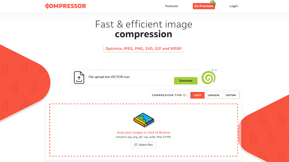 Compressor 是一个图片压缩工具