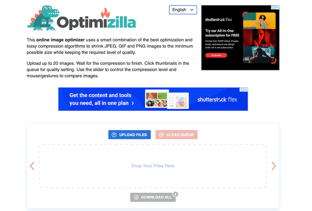 Optimizilla 是圖片壓縮工具
