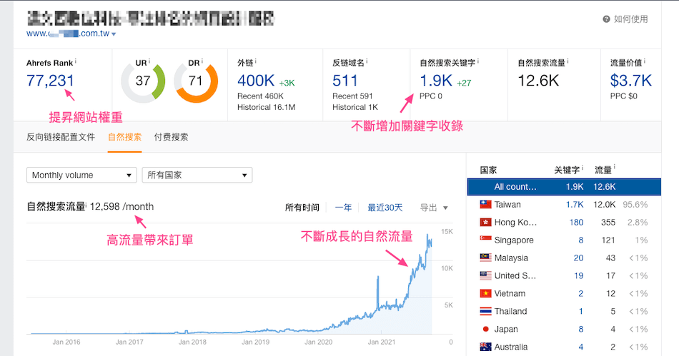 网站自然流量带来无限商机