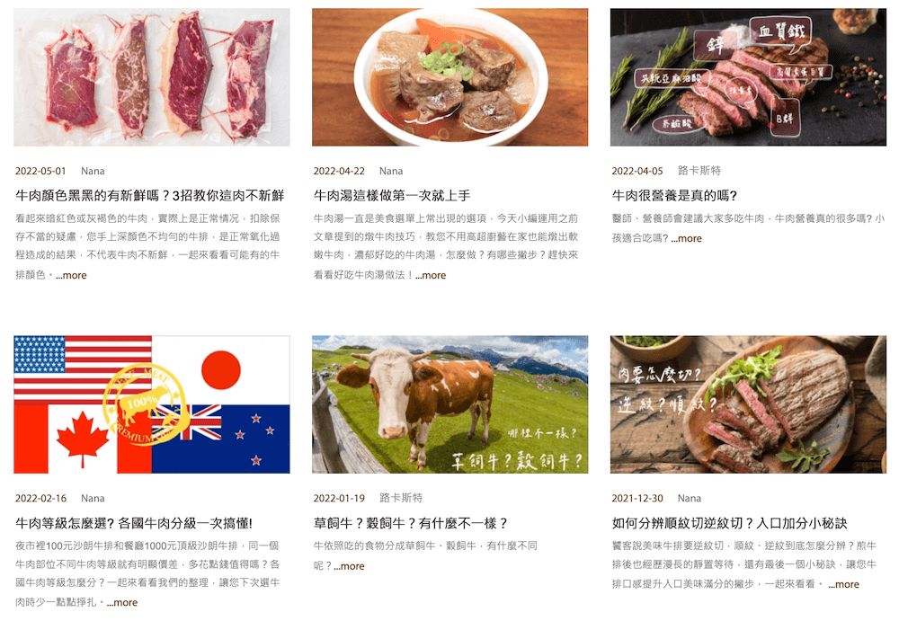 以肉品知識執行SEO