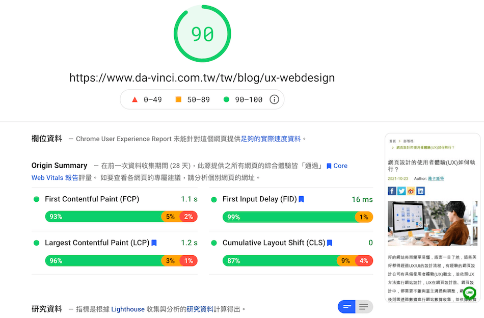 ux的高效能网站