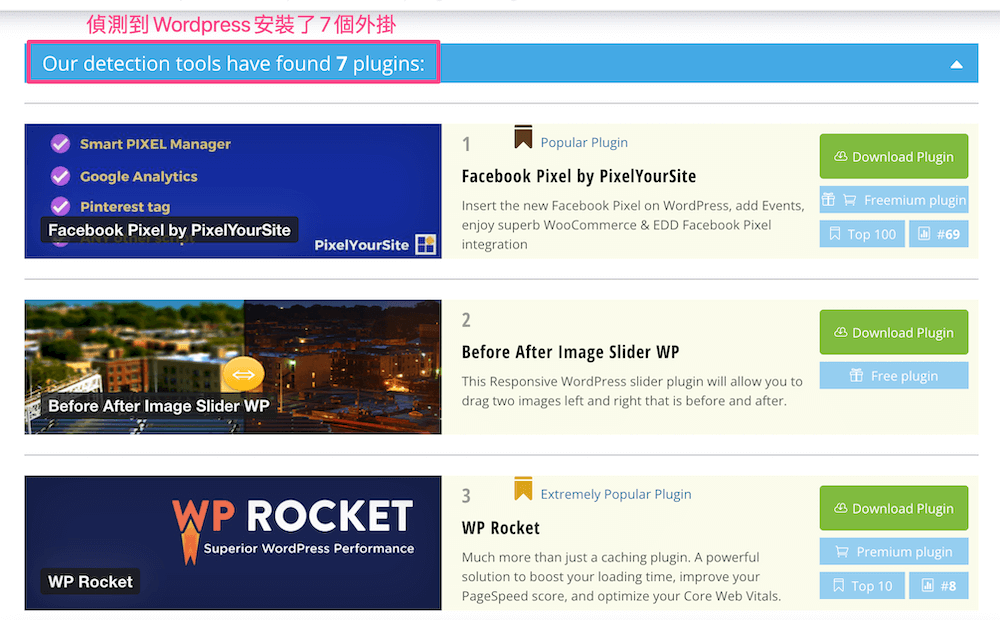 Wordpress 使用了7個外掛
